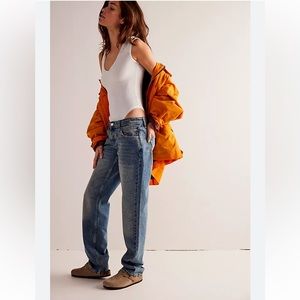 We The Free Asymmetric Jeans Button Fly Size 25